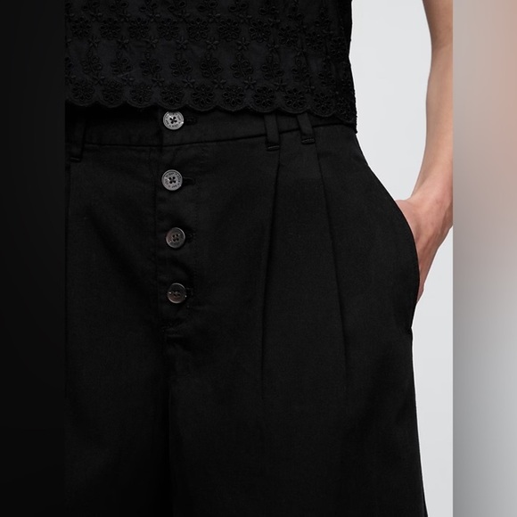 NWT! Gap × DÔEN High Rise Pleated Trousers - Size 6 🔹 - Picture 8 of 15